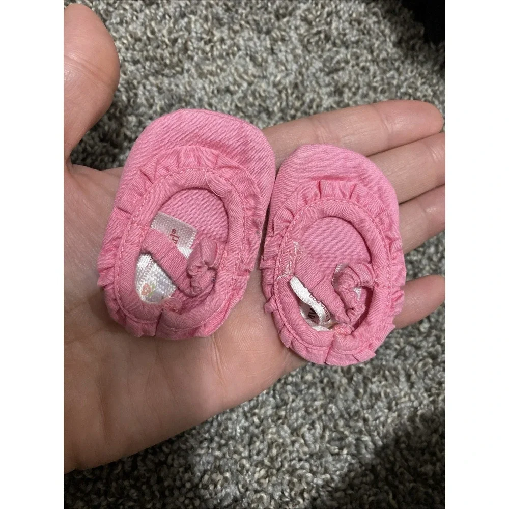 AMERICAN GIRL Bitty Baby 2008 Starter Set Replacement Pink Slipper Shoes Flats